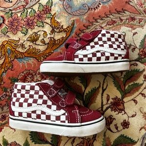Vans Off The Wall Checkered High-tops Toddler Size 7.5